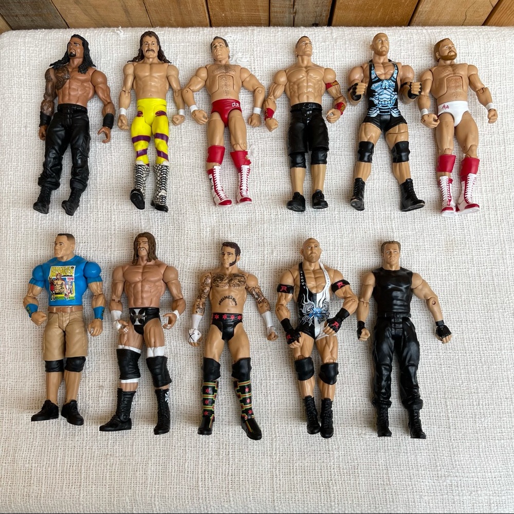 WWE Mattel Lot of 11 Action Figures. RARE! 2011,2012,2013